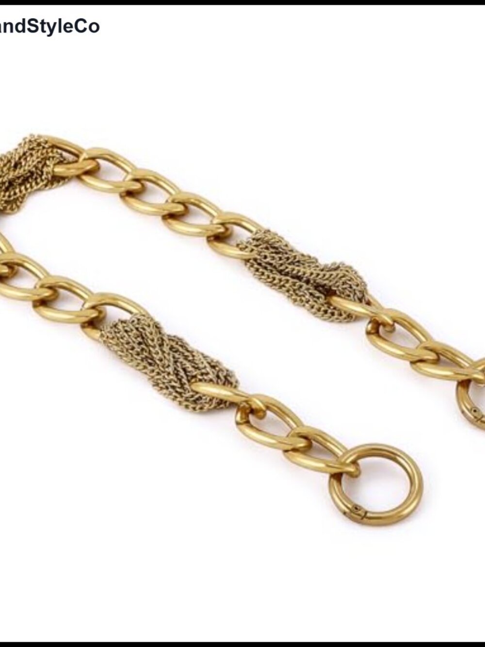 Metal Tassel Purse Chain Strap Replacement 17 Inch Handbag Handle